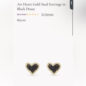 Kendra Scott Earrings Black and Gold